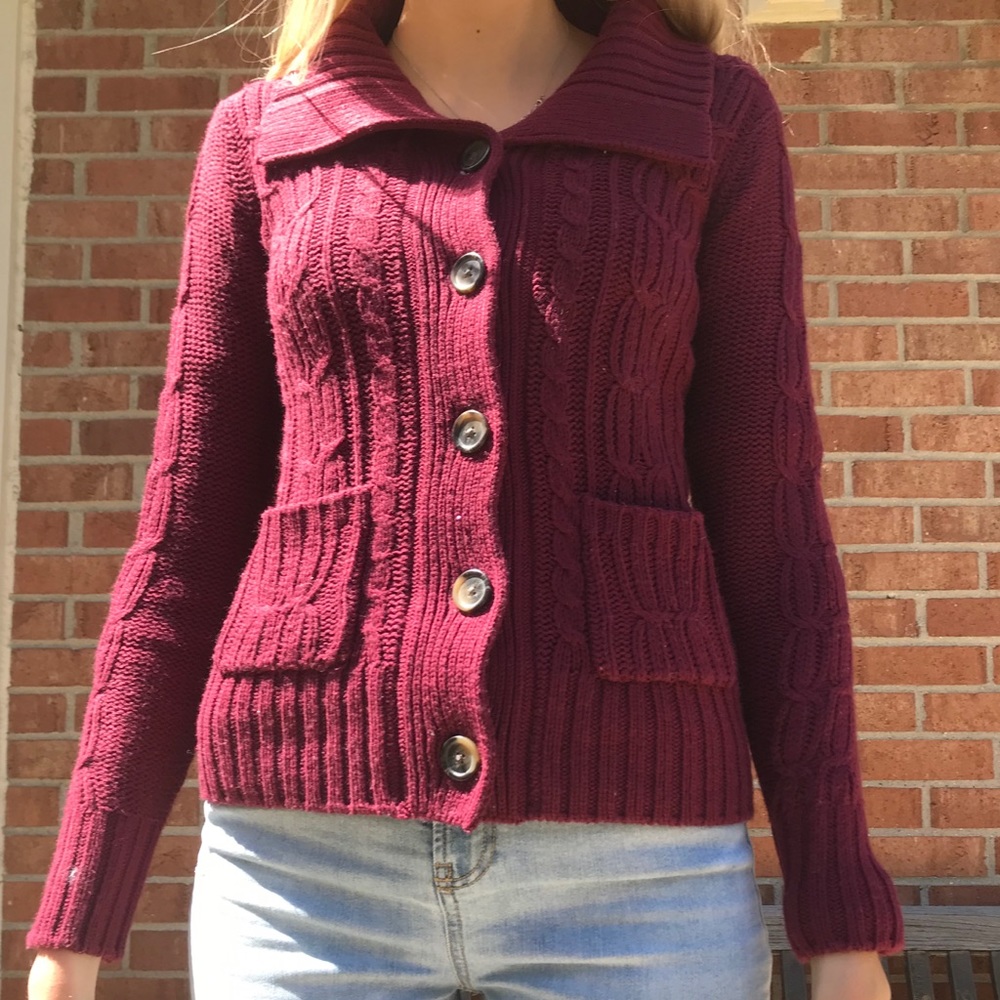 RED CARDIGAN